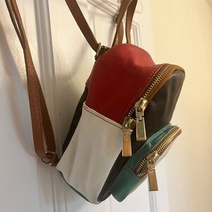 Italy genuine leather mini backpack Bag